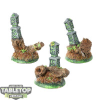 Circle Orboros - 3x Shifting Stones - bemalt