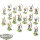 Kingdom of Bretonnia - 18 Peasant Bowmen - bemalt