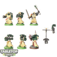 Dark Angels - 6x Company Veterans klassisch - bemalt