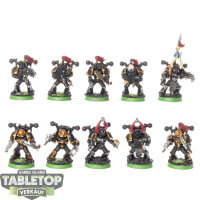 Chaos Space Marines - 10x Chaos Space Marines - bemalt