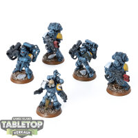 Space Wolves - 5x Devastator Squad - teilweise bemalt