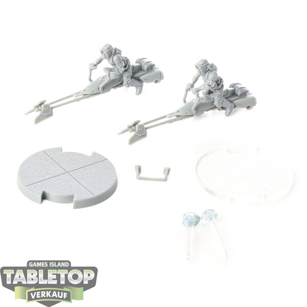 Galaktisches Imperium - 2 74-Z Speeder Bikes - unbemalt