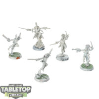 Aeldari - 5 Harlequin Troupe klassisch - grundiert