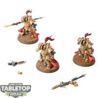 Adeptus Custodes - 3x Allarus Custodians - bemalt