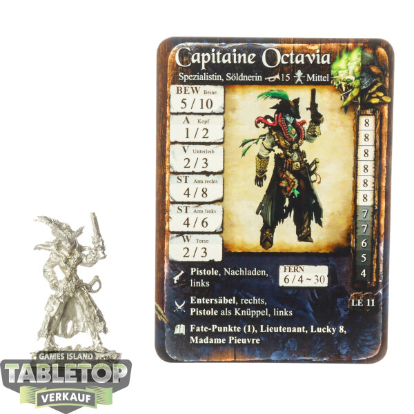 Freebooters Fate - Capitaine Octavia (Limited Edition) - unbemalt