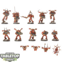 Chaos Space Marines - 10x Chaos Space Marines - bemalt