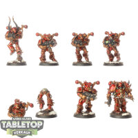 Chaos Space Marines - 7x Chaos Space Marines - bemalt
