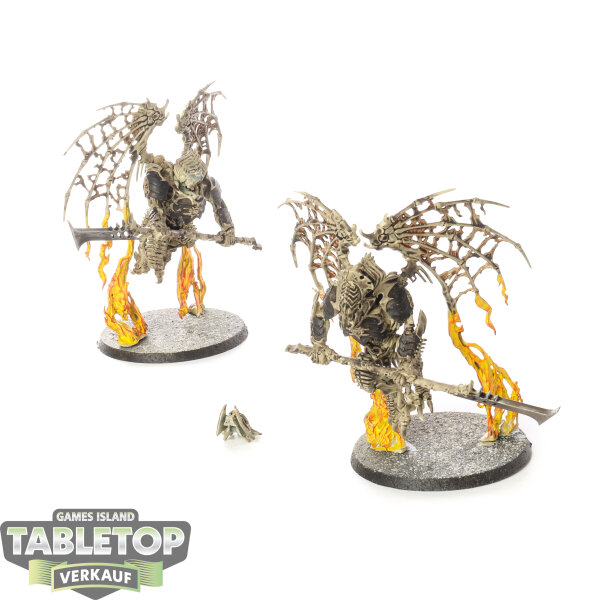 Ossiarch Bonereapers - 2x Morghast Archai - bemalt