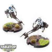 Galaktisches Imperium - 2x 74-Z Speeder Bikes - bemalt