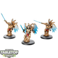 Blood Angels - 3x Sanguinary Guard - teilweise bemalt