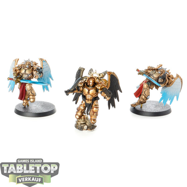 Blood Angels - 3x Sanguinary Guard - teilweise bemalt