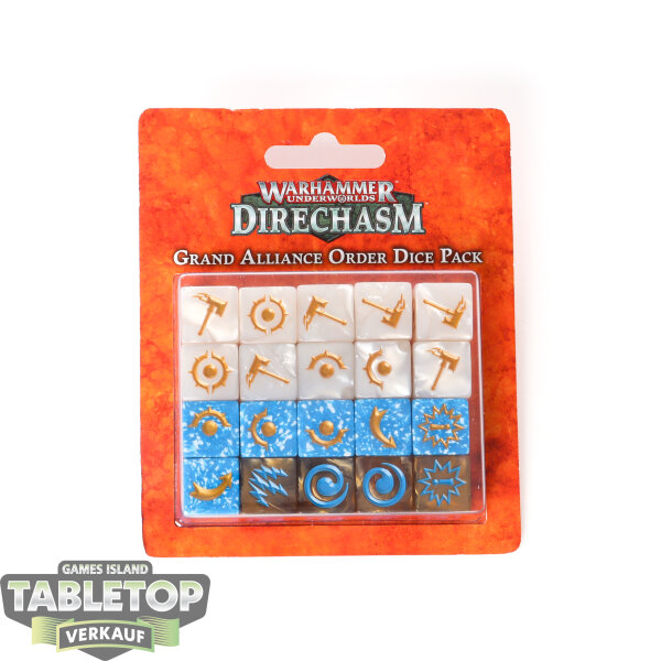 Warhammer Underworlds - 20x Grand Alliance Order Dice 16mm - Originalverpackt / Neu