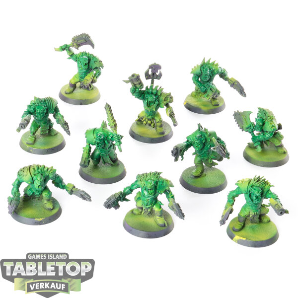 Orks - 10x Ork Beast Snagga Boyz - teilweise bemalt