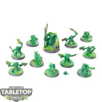 Orks - 10x Ork Gretchin & 1x Runtherd - teilweise bemalt