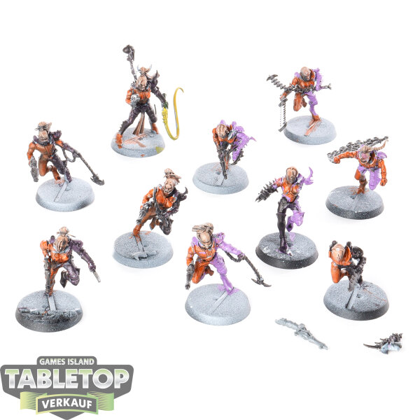 Drukhari - 10x Wyches - teilweise bemalt