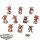 Chaos Space Marines - 10x Chaos Space Marines - teilweise bemalt