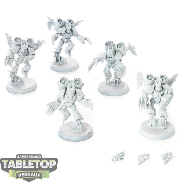 Chaos Space Marines - 5x Warp Talons - teilweise bemalt