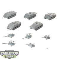 Flames of War - M4 Sherman (Late) Tank Platoon - unbemalt