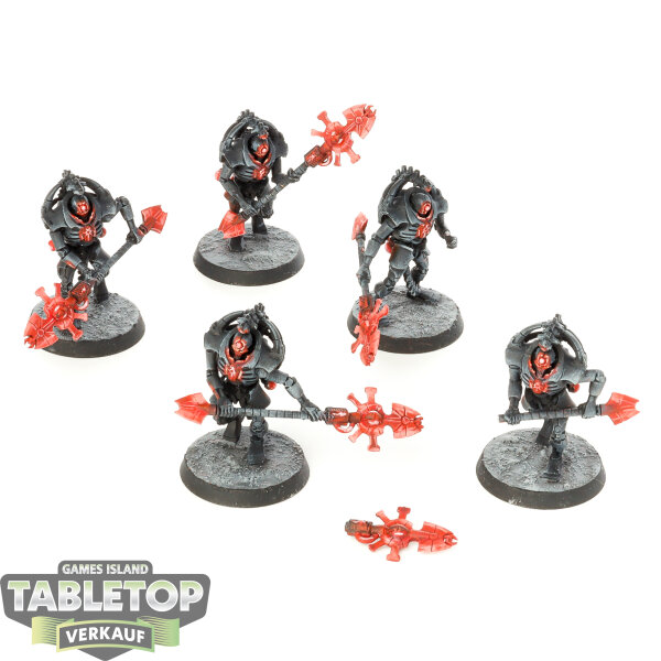Necrons - 5x Triarch Praetorians - teilweise bemalt