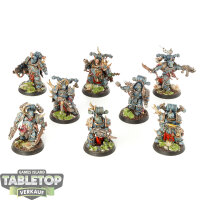 Death Guard - 8x Plague Marines - bemalt