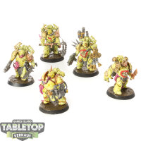 Death Guard - 5x Plague Marines - teilweise bemalt