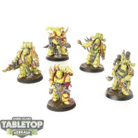 Death Guard - 5x Plague Marines - teilweise bemalt