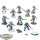 Space Marines - 10x Assault Intercessor Squad - teilweise bemalt