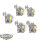 Miniaturen - 5x Chaos Warriors - unbemalt