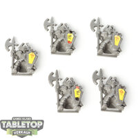 Miniaturen - 5x Chaos Warriors - unbemalt