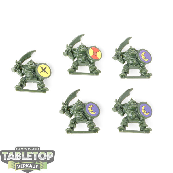 Miniaturen - 5x Orcs - unbemalt