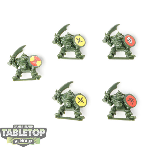 Miniaturen - 5x Orcs - unbemalt