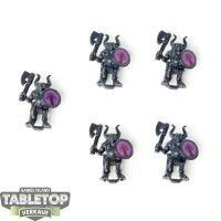 Miniaturen - 5x Beastmen - unbemalt