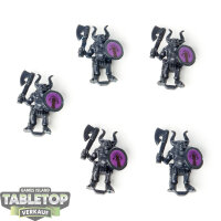 Miniaturen - 5x Beastmen - unbemalt