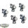 Miniaturen - 5x Beastmen - unbemalt