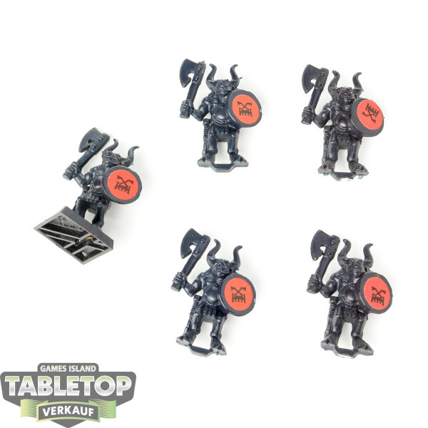 Miniaturen - 5x Beastmen - unbemalt