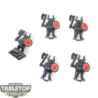 Miniaturen - 5x Beastmen - unbemalt