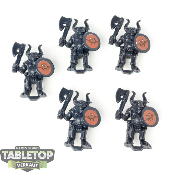 Miniaturen - 5x Beastmen - unbemalt
