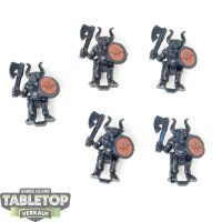 Miniaturen - 5x Beastmen - unbemalt