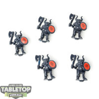 Miniaturen - 5x Beastmen - unbemalt