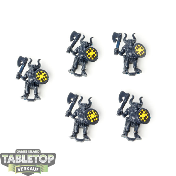 Miniaturen - 5x Beastmen - unbemalt