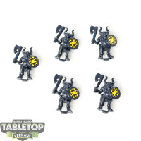 Miniaturen - 5x Beastmen - unbemalt