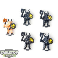 Miniaturen - 5x Beastmen - teilweise bemalt