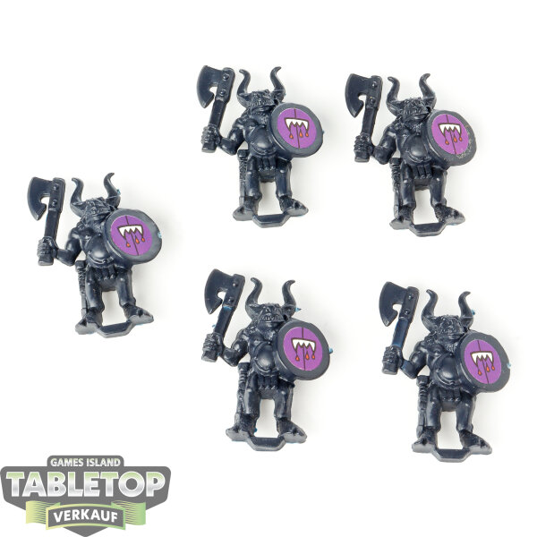 Miniaturen - 5x Beastmen - unbemalt