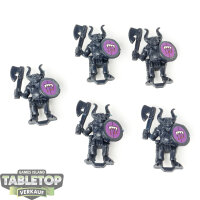 Miniaturen - 5x Beastmen - unbemalt