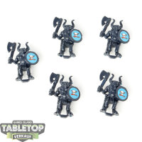 Miniaturen - 5x Beastmen - unbemalt