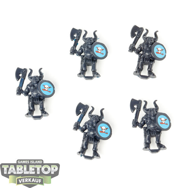 Miniaturen - 5x Beastmen - unbemalt