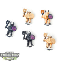 Miniaturen - 5x Beastmen - teilweise bemalt
