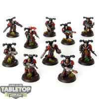 Chaos Space Marines - 10x Chaos Space Marines - bemalt