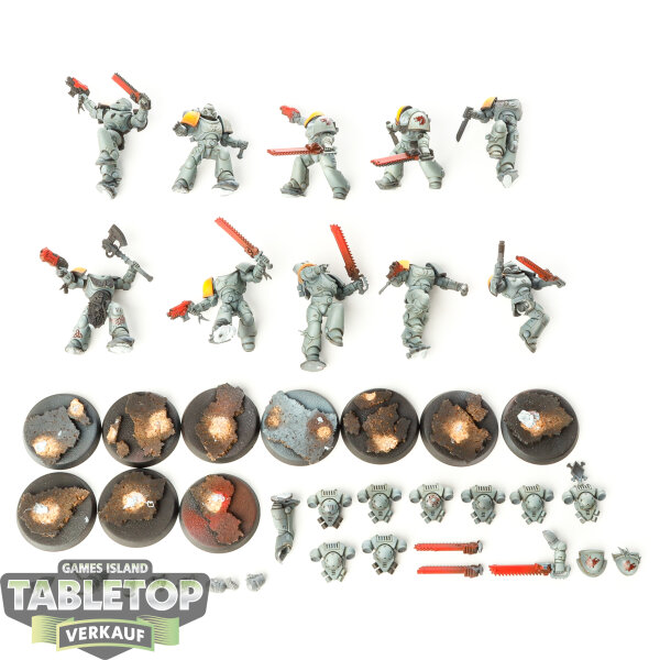 Space Wolves - 10x Blood Claws - teilweise gebaut