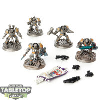 Grey Knights - 5x Grey Knights Paladins - teilweise bemalt